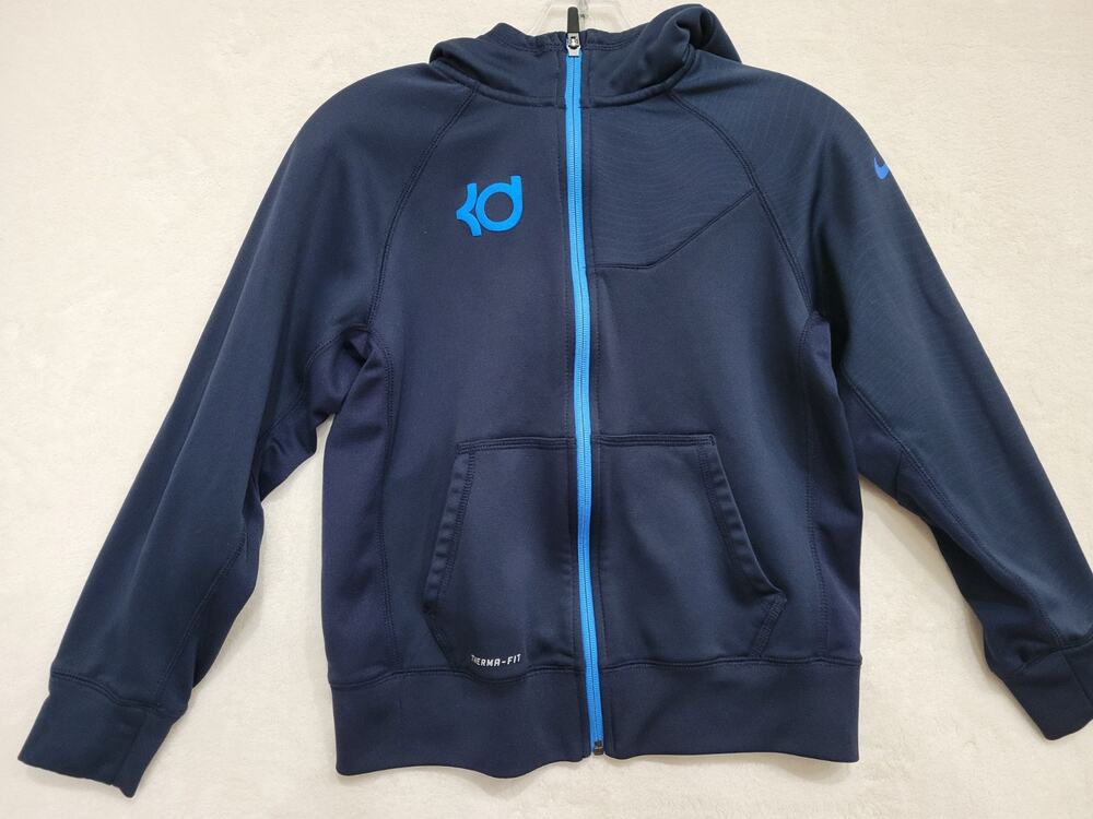 Nike KD Kevin Durant Hoodie Jacket Therma-Fit Full Zip Kids Youth Size Large